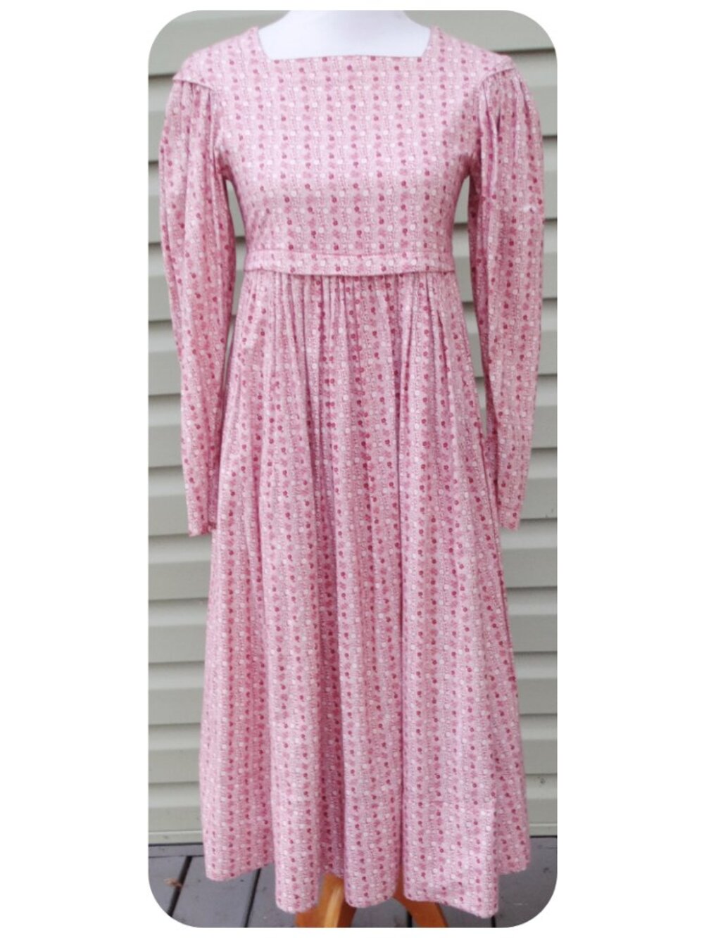 Vintage 80s Laura Ashley Floral Dress US6 Floral Puff Sleeve Prairie Cottagecore